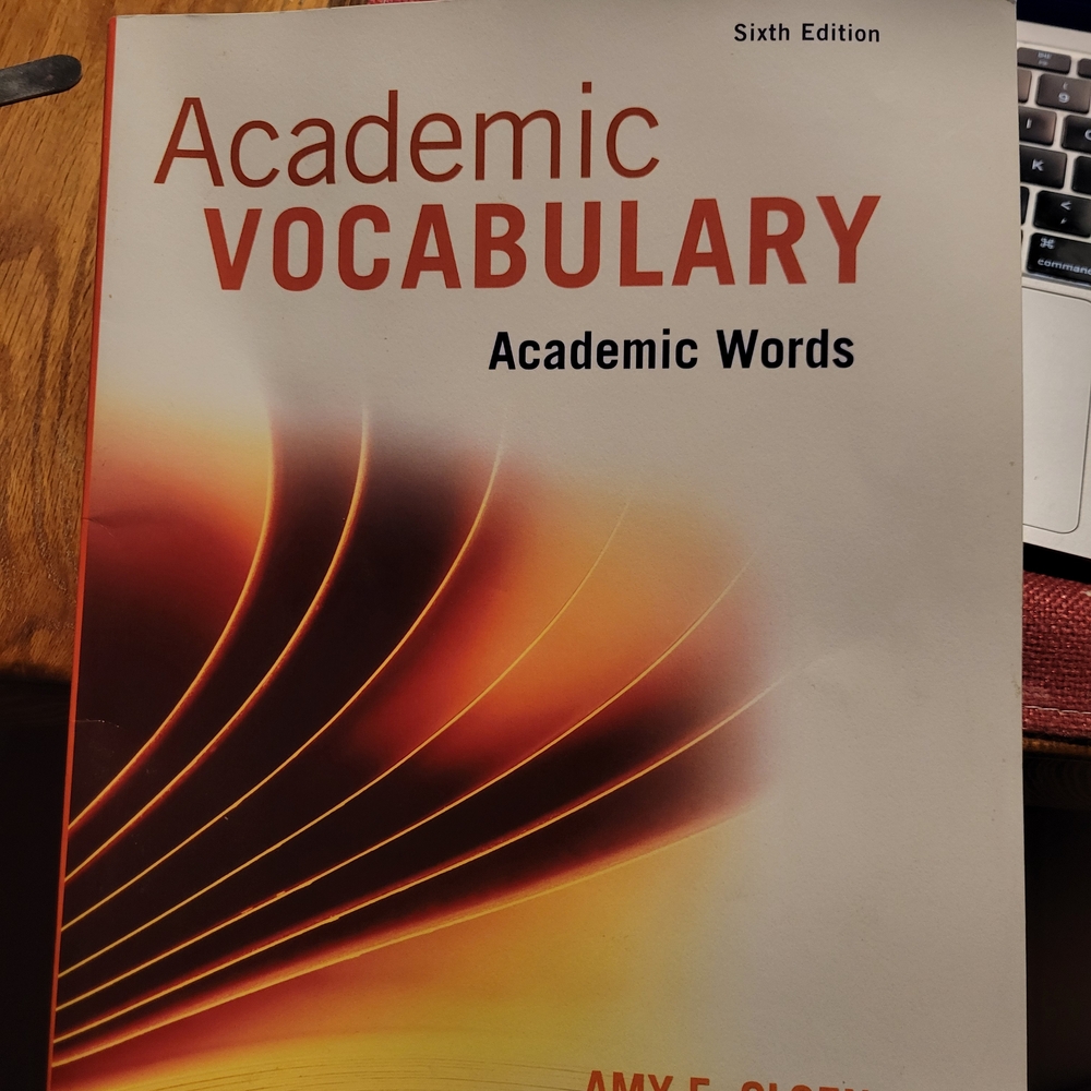 Academic Vocabulary Book